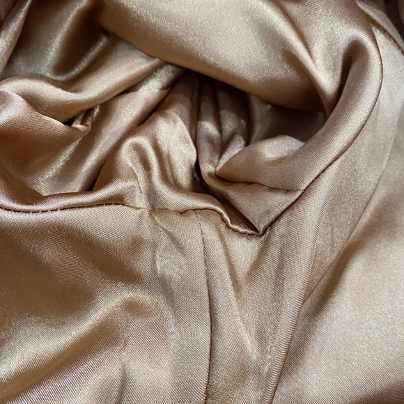 Bandolino Y2K tan embroidered 100% suede jacket - Picture 13 of 15